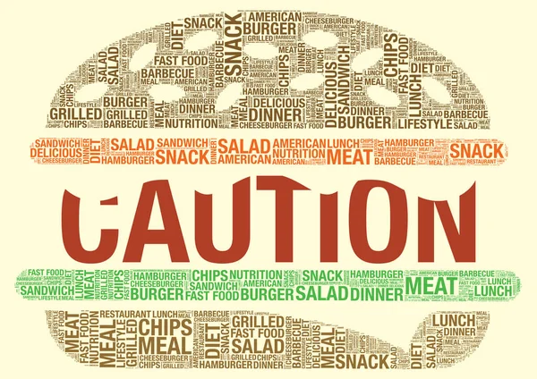 Гамбургер слово хмара Векторні ілюстрації концепція — стоковий вектор