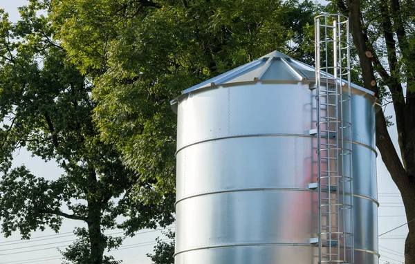 Agricultural silos, Storage and drying of grains — Stock Photo, Image