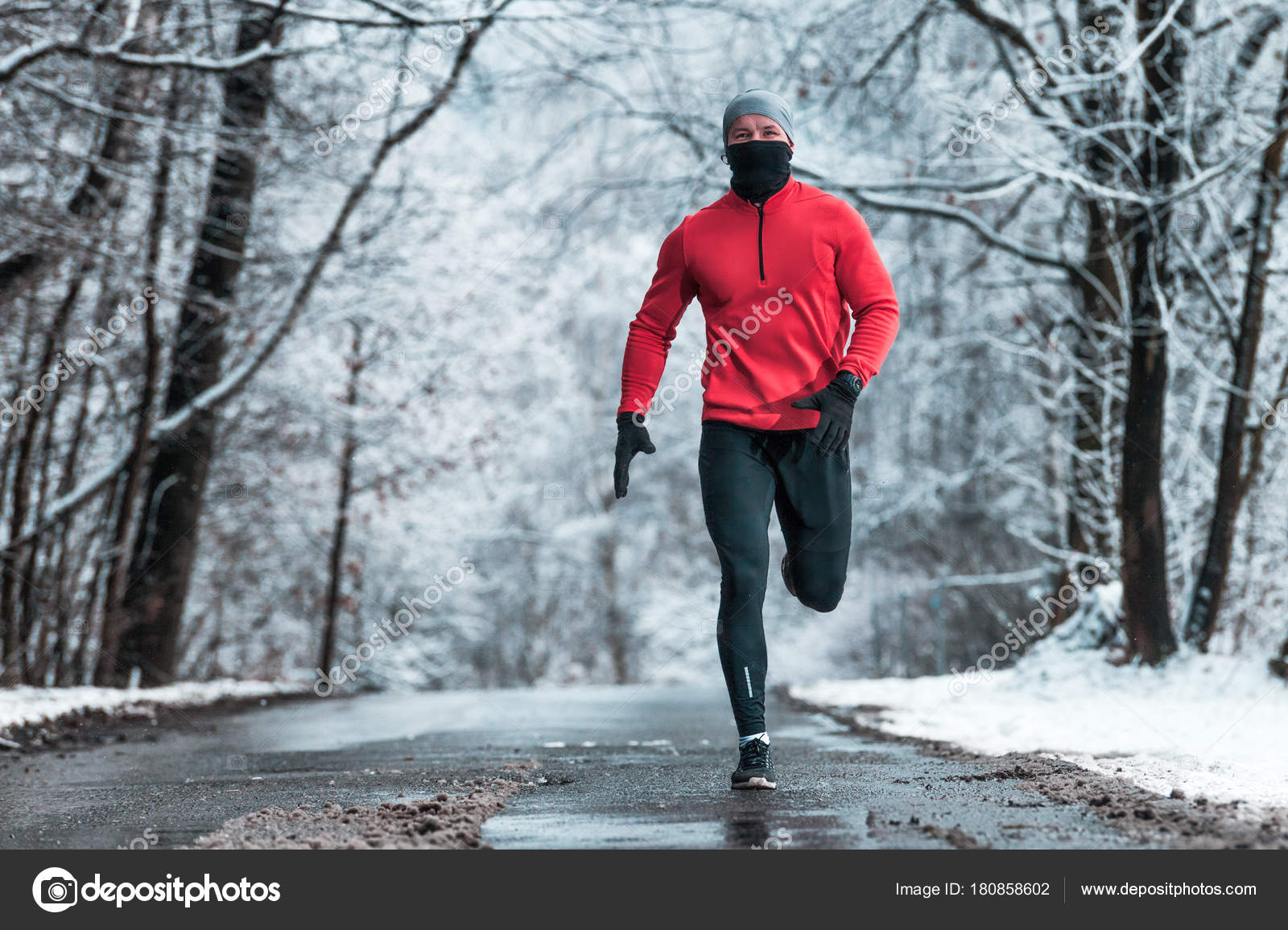 runner in the cold