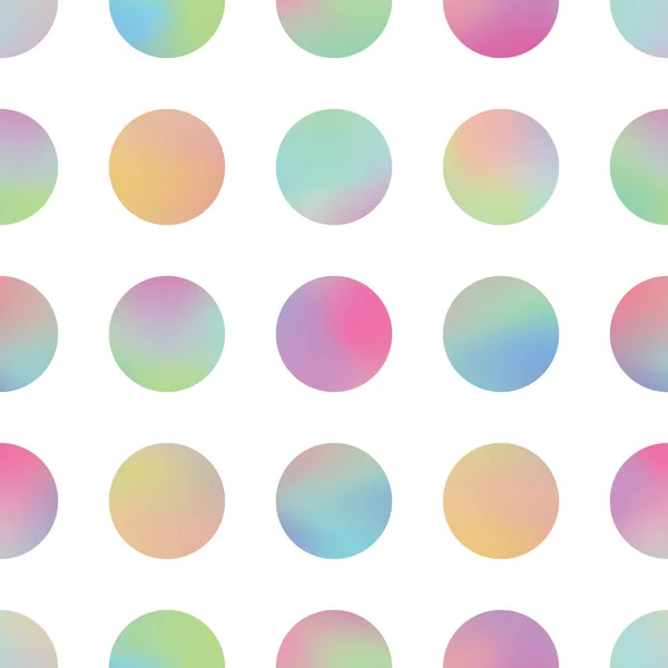 Círculos Olográficos Colores Sobre Fondo Blanco — Archivo Imágenes Vectoriales