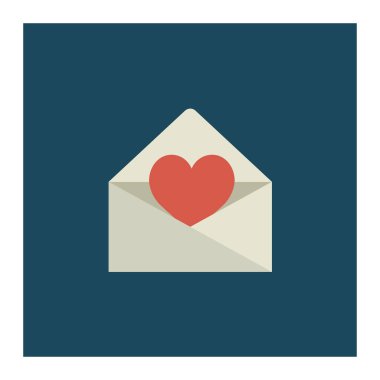 aşk mektubu bir kalp