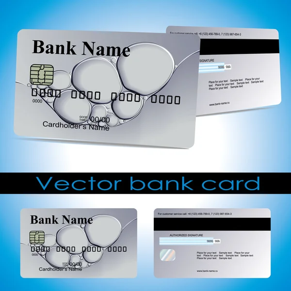 Bank card klant. Vector. Het ontwerp voor een lay-out van de creditcard. Rechtenvrije Stockvectors