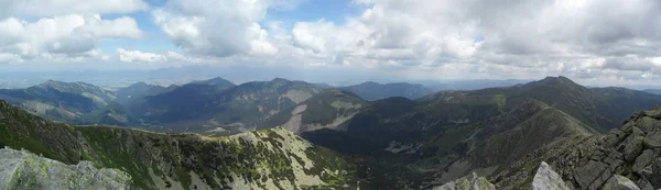 Widok z Słowacja Chopok, Tatry Niskie, — Zdjęcie stockowe