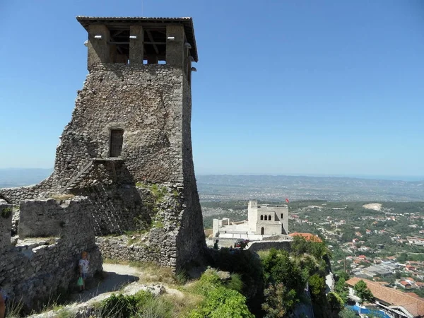 Kruja замок, Албанія — стокове фото