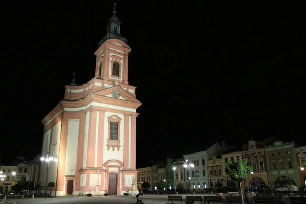 Kirche in Hranice na Morave in Tschechien Stockbild