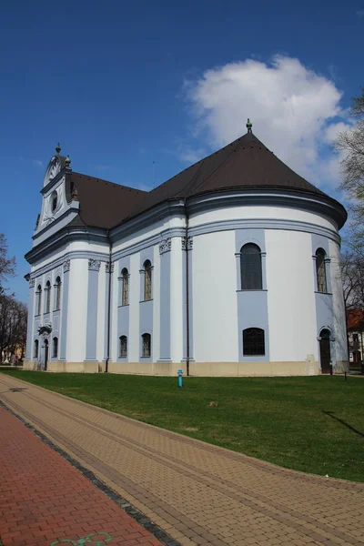 Євангеліст церкви в Спішська-нова-ВЕС, Словаччина — стокове фото