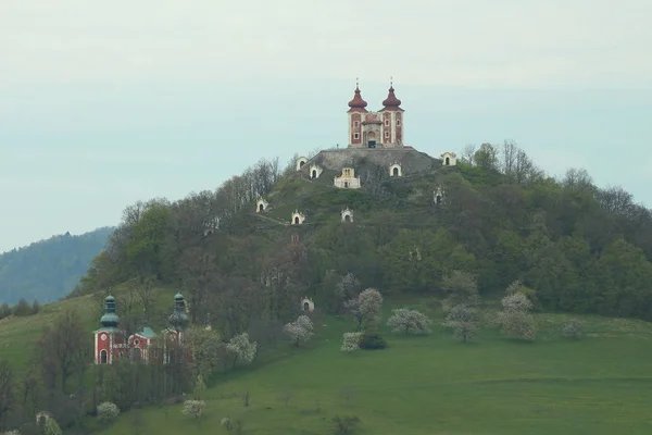 Calvário em Banska Stiavnica, Eslováquia — Fotografia de Stock