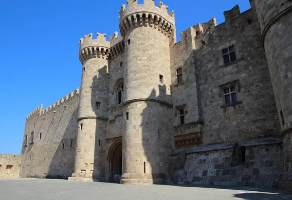 Palais du Grand Maître dans la ville de Rhodes, Grèce — Photo