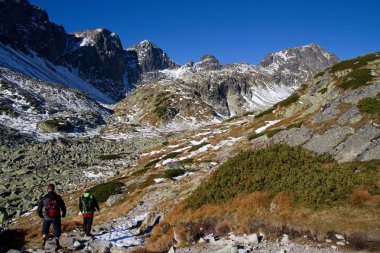 Hiking yüksek Tatras Milli Parkı, Slovakya