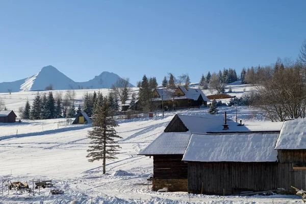 Vinter Land Slovakien — Stockfoto