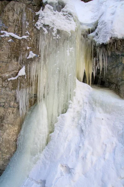 Icefall Piecky Nel Parco Nazionale Slovacco Paradise Slovacchia — Foto Stock