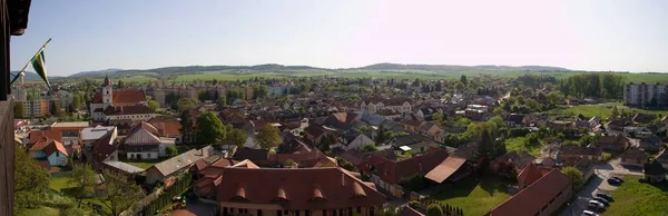 Vista Cidade Filakovo Castelo Filakovo Eslováquia — Fotografia de Stock