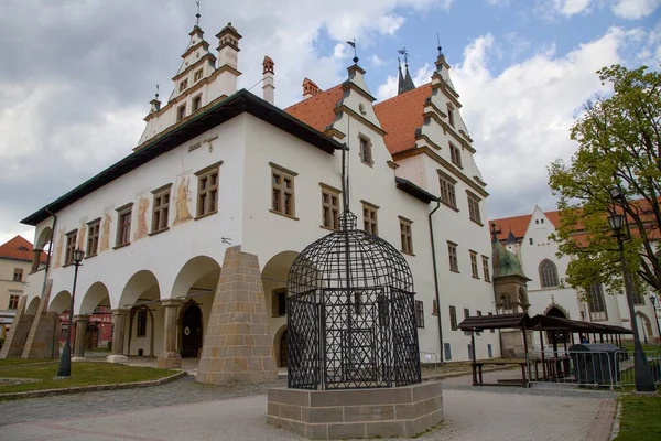 Una Jaula Vergüenza Centro Histórico Levoca —  Fotos de Stock