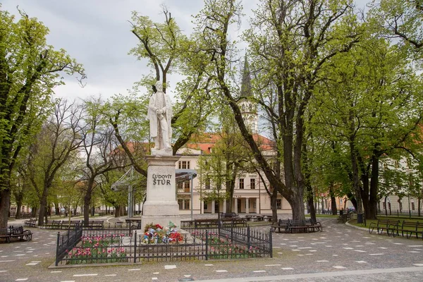 Statue Ludovit Stur Square Levoca — Stock Photo, Image