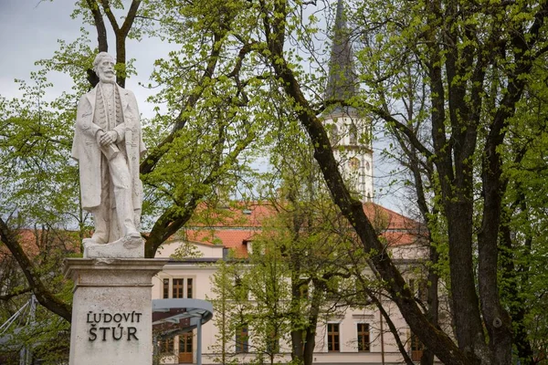 Estatua Ludovit Stur Plaza Levoca — Foto de Stock