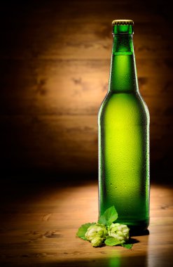 -bir şişe bira ve hop