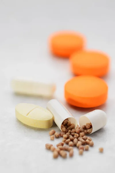 Heap of pills and tablets — Stock Photo, Image