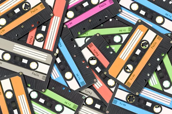 Old audio tape cassette — Stock Photo, Image