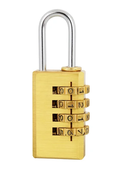 Combination padlock isolated — Stock Photo, Image