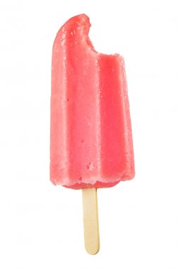 Red popsicle isolated  clipart