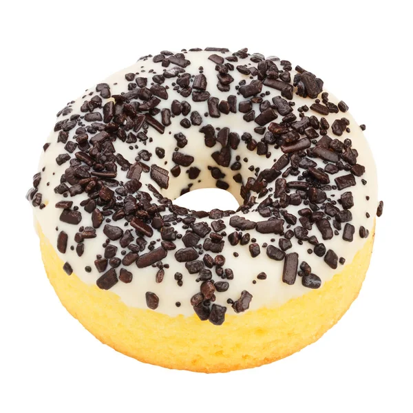 Chocolate donut isolated — Stock Photo, Image