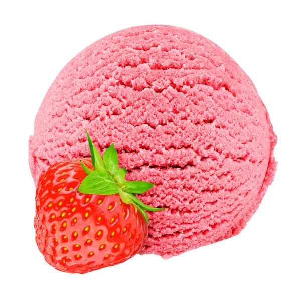 Strawberry ice cream — Stock Photo, Image