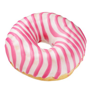 Pembe çörek izole edilmiş.