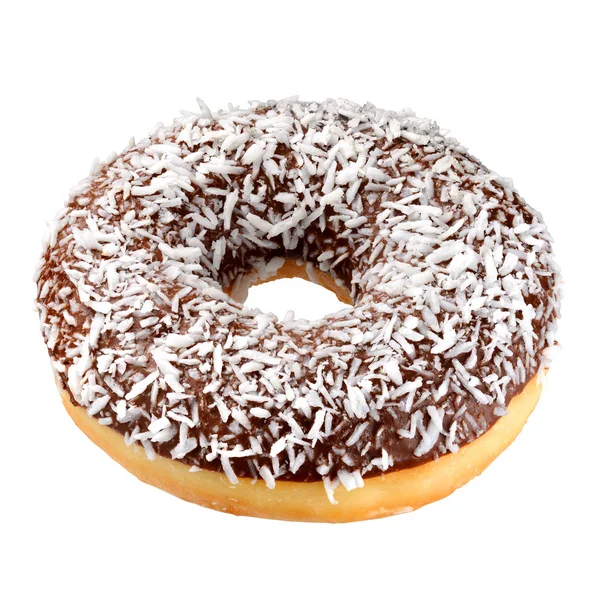 Chocolate donut isolated — Stock Photo, Image