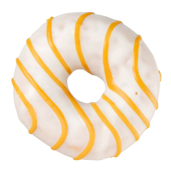 Yellow donut isolated — Stock Photo, Image
