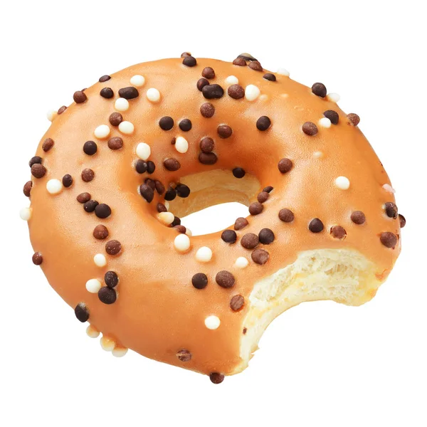 Brown donut isolated — Stock Photo, Image