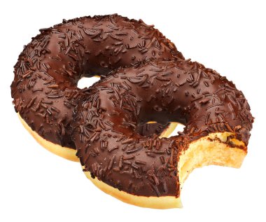 çikolatalı çörek izole