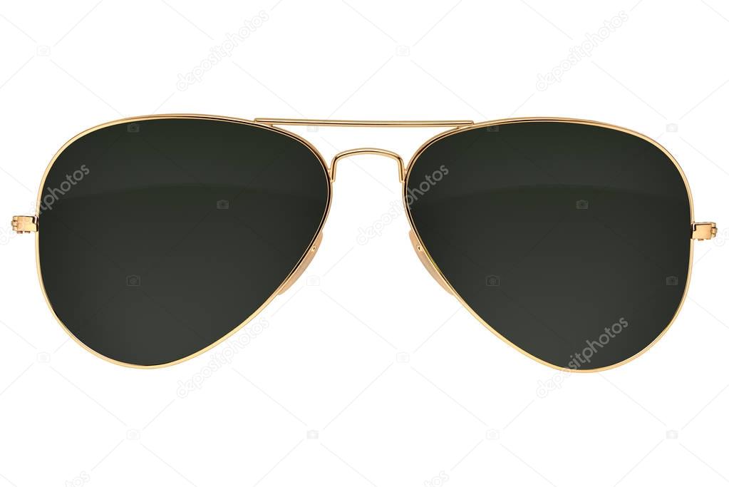 Aviator sunglasses isolated