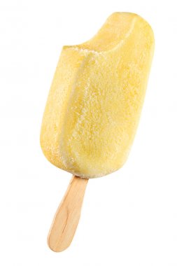 İzole sarı buzlu şeker 