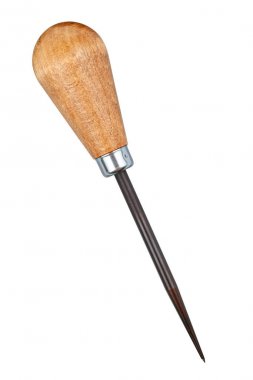 Ahşap tığ izole