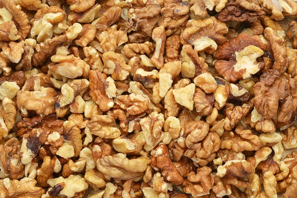 Heap of peeled walnut kernels — Stock Photo, Image