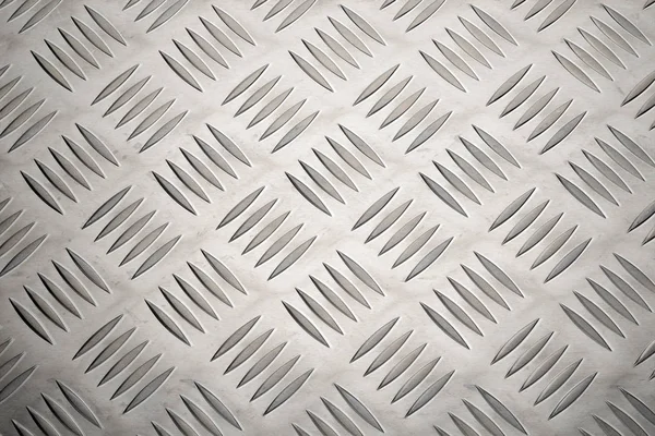 Placa de metal de alumínio antiderrapante com padrão de diamante — Fotografia de Stock