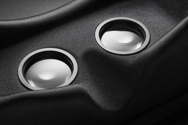 Vue Intérieure Casque Réalité Virtuelle Des Lunettes Macro Gros Plan — Photo