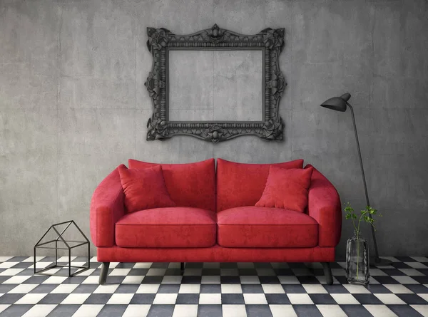 Pokój z ładne nowoczesne meble — Zdjęcie stockowe