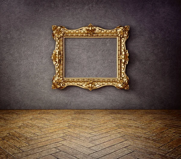 3d gold frame — Stock Photo, Image