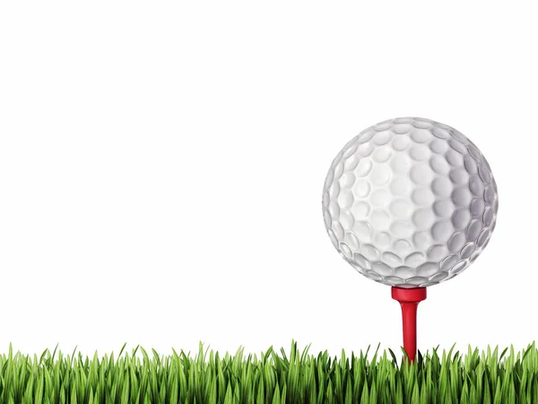 Pelota de golf en la hierba — Foto de Stock