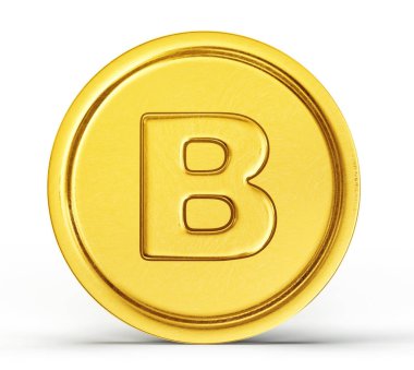bitcoin üzerinde beyaz izole