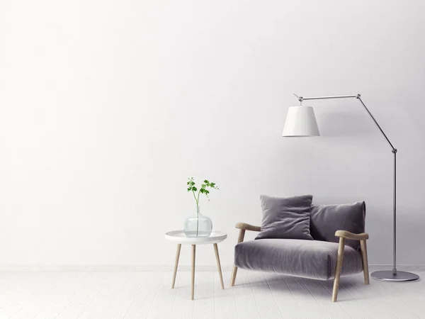 Modern scandinavian interior — Stock Photo, Image