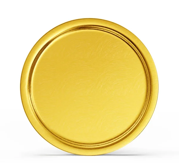 Moneda de oro aislada — Foto de Stock