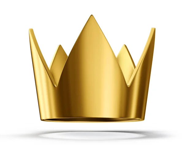 Gold crown elszigetelt — Stock Fotó