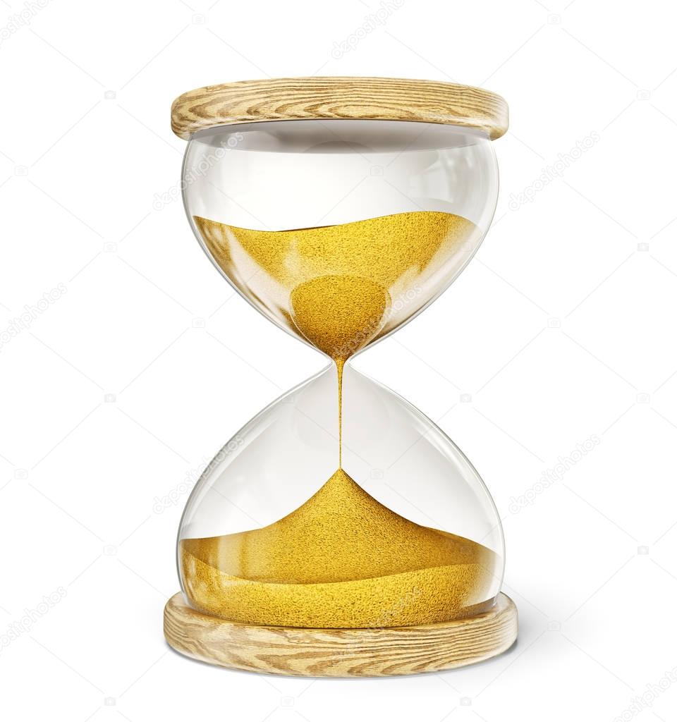 hourglass 3d illustration