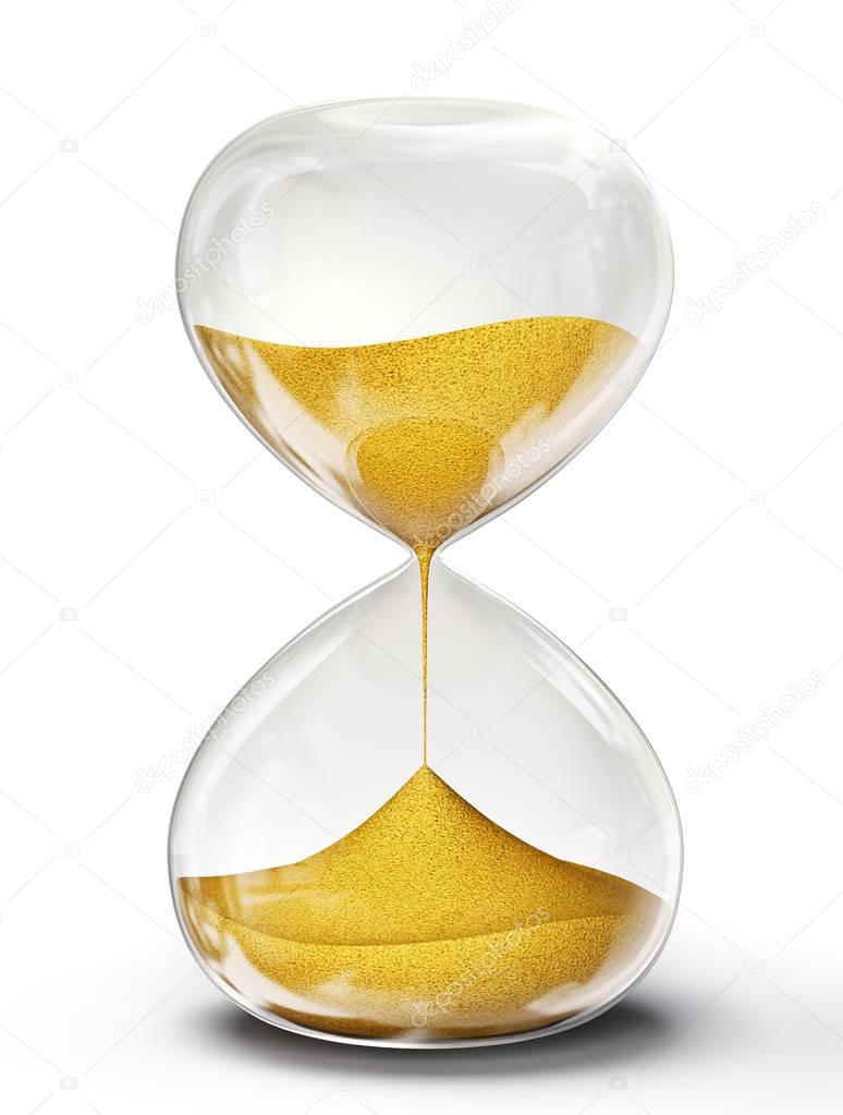 hourglass 3d illustration