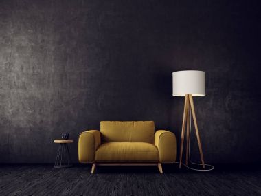 Modern oturma odası.