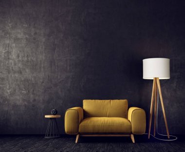 Modern oturma odası.