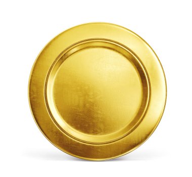 altın sikke üzerinde beyaz arka plan izole. 3D çizim