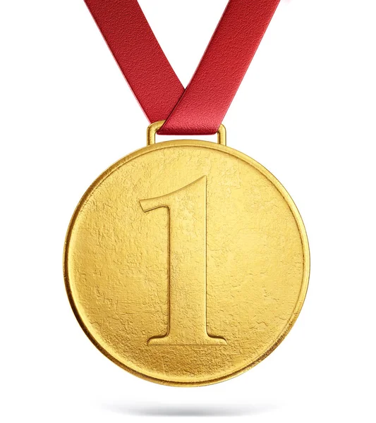 3d golden medal — Stock Photo, Image